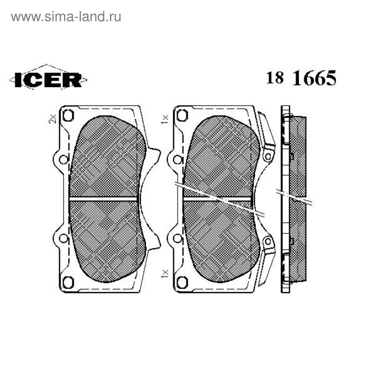 181665 BRAKE PAD SET, DISC BRAKE